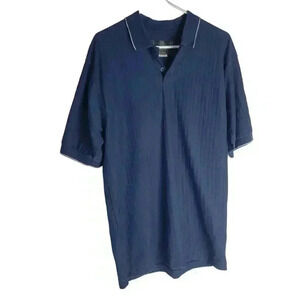 Nike Dri-Fit Blue Golf Polo Shirt Size Med